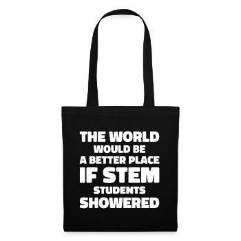 STEM Students Shower Humor & Funny For Students - Sac en tissu - noir - Devant