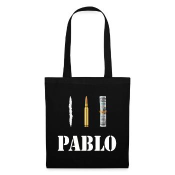 Pablo Escobar Kokain - Stoffbeutel - Schwarz - Vorne