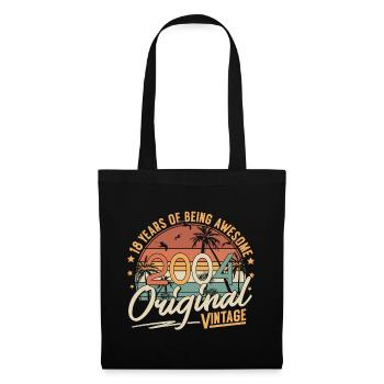 2004 Vintage Born Vintage 18 Birthday Retro - Tote Bag - black - Front