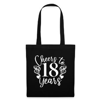 Vive le 18e anniversaire de 18 ans - Sac en tissu - noir - Devant