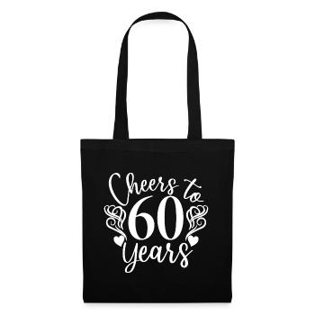 Vive les 60 ans du 60e anniversaire - Sac en tissu - noir - Devant