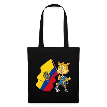 Ecuador Fan Cat - Tote Bag - black - Front