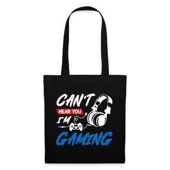 Cnat Entends-Toi Je Suis En Train De Jouer - Sac en tissu - noir - Devant
