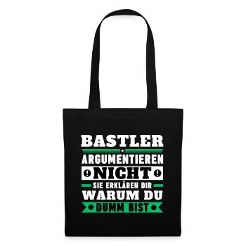 Hobbyists don't argue - Tote Bag - black - Front