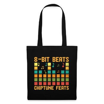 Chiptune Music Lover Groove zu den Bleeps und Bloo - Stoffbeutel - Schwarz - Vorne