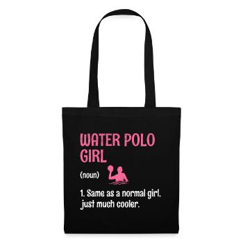 Fille de water-polo comme une fille normale Juste beaucoup de co - Sac en tissu - noir - Devant