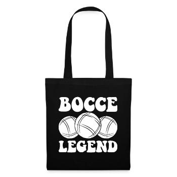 Légende de la pétanque disant pétanque avec Jack Bocci - Sac en tissu - noir - Devant