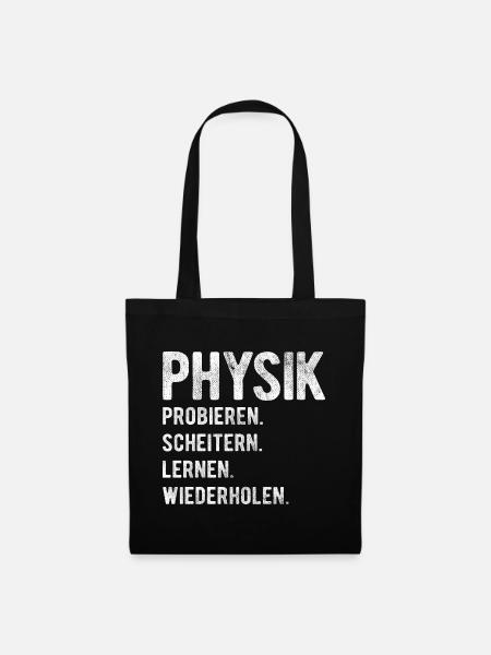 Physik Physiker Nerd - Stoffbeutel - Schwarz