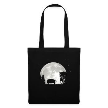 Chasseur Sanglier Chasse au sanglier - Sac en tissu - noir - Devant