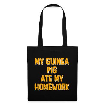 My Guinea Pig Ate My Homework Guinea Pig Owner Pet - Stoffbeutel - Schwarz - Vorne