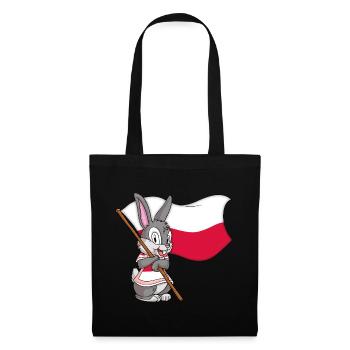Poland Rabbit - Tote Bag - black - Front