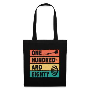 Retro Graphic Dart Player Darts Dartboard Bullseye - Tote Bag - black - Front