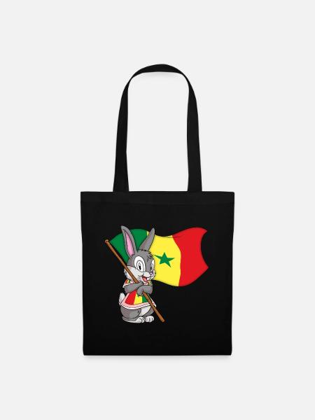 Senegal Hase - Stoffbeutel - Schwarz