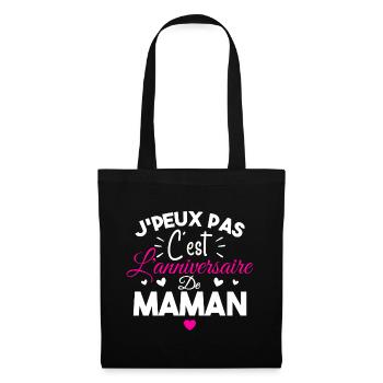 Joyeux Anniversaire Maman Cadeau D'anniversaire - Sac en tissu - noir - Devant