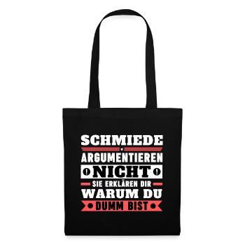 Les forgerons ne se disputent pas - Sac en tissu - noir - Devant