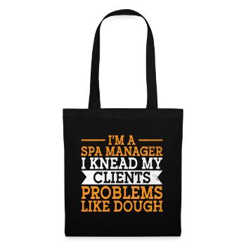 SPA Manager Job Wellness Funny SPA Management Sayi - Tote Bag - black - Front