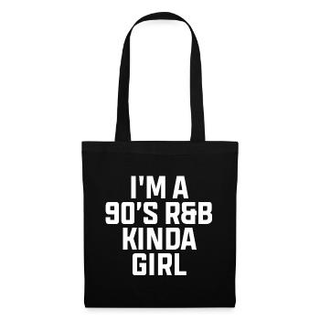 90er Jahre 90s Retro Geschenk - Stoffbeutel - Schwarz - Vorne