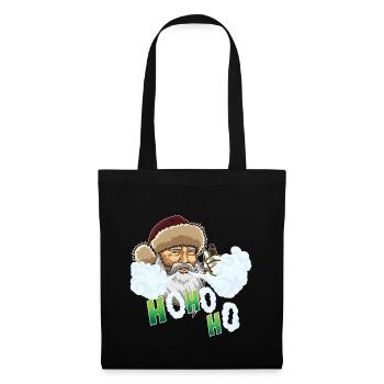 Vape Père Noël - Vape Santa Claus - Sac en tissu - noir - Devant