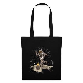 Astronaute joue au bowling - Équipe de bowling de l’espace - Sac en tissu - noir - Devant