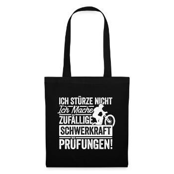 Ich Stürze Nicht Mountainbike Downhill Fahrradfahr - Stoffbeutel - Schwarz - Vorne