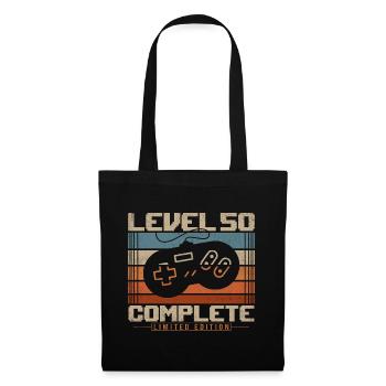 50 Birthday Gift 50 Years Level 50 Complete - Tote Bag - black - Front