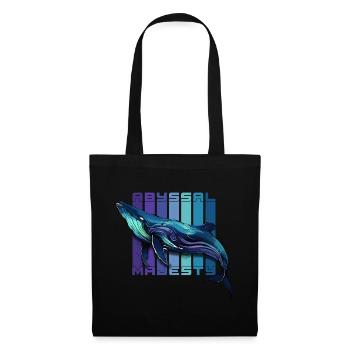 Abyssal Majesty: The Enigmatic Blue Whale - Tote Bag - black - Front