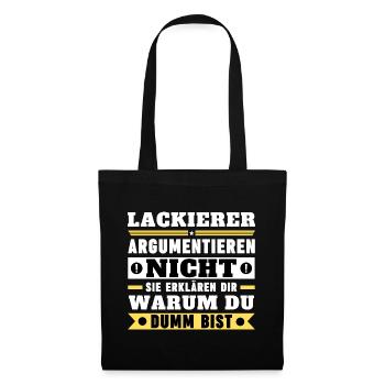Les peintres ne discutent pas - Sac en tissu - noir - Devant