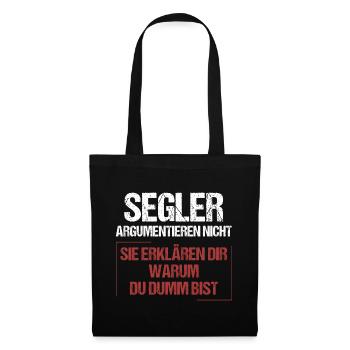 Sailors don't argue - Tote Bag - black - Front