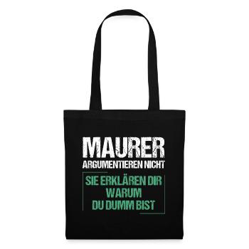 Masons don't argue - Tote Bag - black - Front
