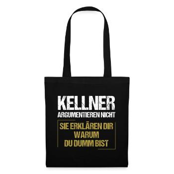 Les serveurs ne se disputent pas - Sac en tissu - noir - Devant