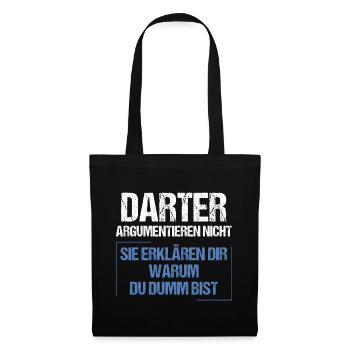 Les dards ne se disputent pas - Sac en tissu - noir - Devant