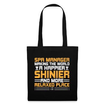 SPA Manager Job Wellness Funny SPA Management Sayi - Tote Bag - black - Front