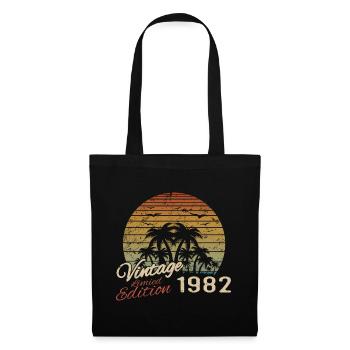 Vintage 1982 Geburtstagsgeschenk 1982 Retro 1982 - Stoffbeutel - Schwarz - Vorne