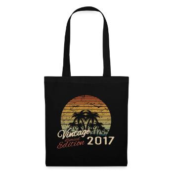 Vintage 2017 Anniversaire Cadeau 2017 Rétro 2017 - Sac en tissu - noir - Devant