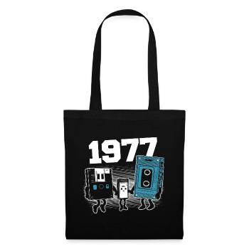 Vintage Born In 1977 Birthday Gift 1977 - Tote Bag - black - Front