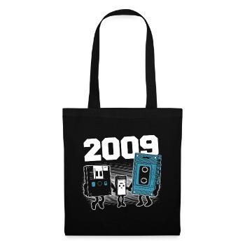 Vintage Born In 2009 Birthday Gift 2009 - Tote Bag - black - Front