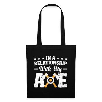 In A Relationship With My Axe Throwing Hatchet - Tote Bag - black - Front