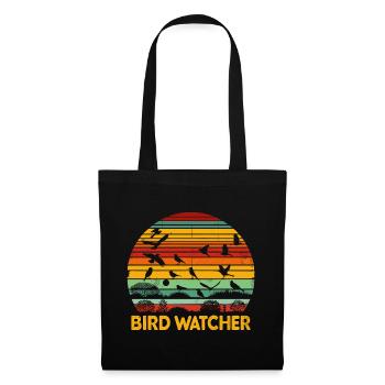 Vogelbeobachter Vögel Vogelbeobachtung Vogelbeobachter Vogelbeobachter - Stoffbeutel - Schwarz - Vorne