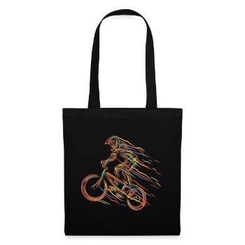 BMX Colorful Paint Graphic Biker Freestyle Racing - Sac en tissu - noir - Devant