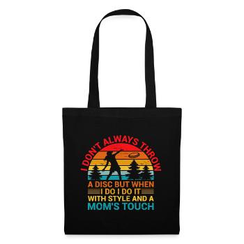 Disc Golf Player Disc Golfer Frisbee Player Par Pu - Sac en tissu - noir - Devant