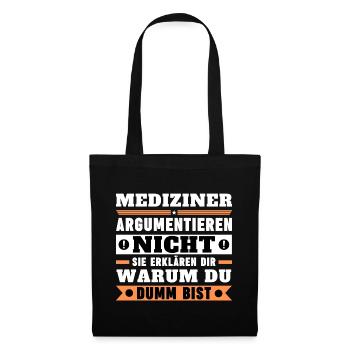 Les professionnels de la santé ne discutent pas - Sac en tissu - noir - Devant