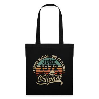 1972 June 1972 original - June 1972 Anniversary - Tote Bag - black - Front