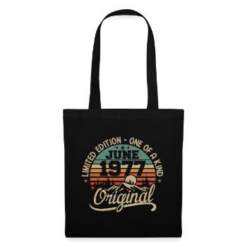 1977 June 1977 original - June 1977 Anniversary - Tote Bag - black - Front