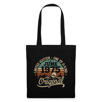 1975 June 1975 original - June 1975 Anniversary - Tote Bag - black - Front