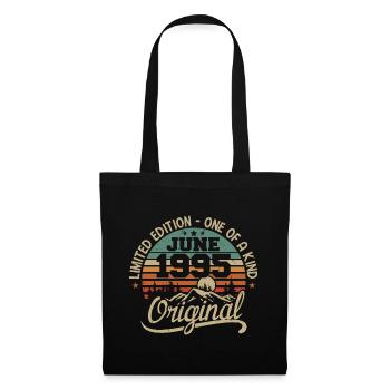 1995 Juin 1995 Original - Juin 1995 Anniversaire - Sac en tissu - noir - Devant