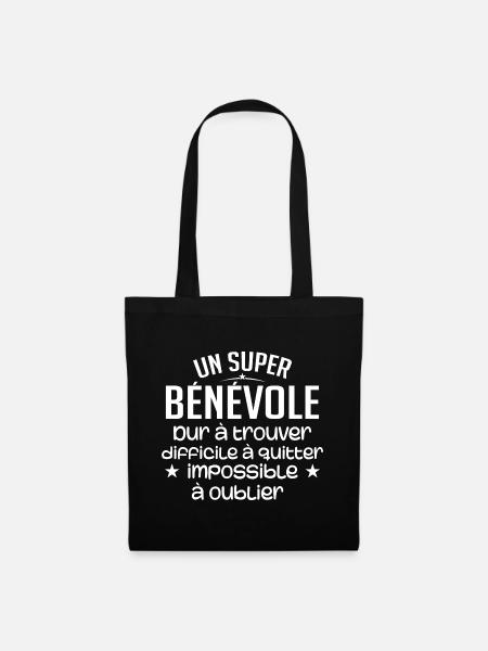 Un Super Bénévole - Sac en tissu - noir