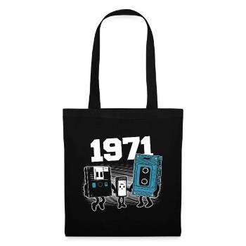 Vintage Born In 1971 Birthday Gift 1971 - Tote Bag - black - Front