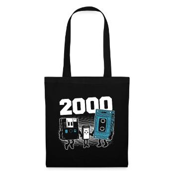 Vintage Born In 2000 Birthday Gift 2000 - Tote Bag - black - Front
