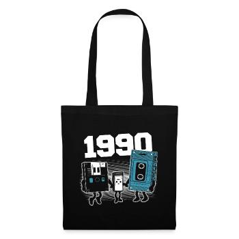 Vintage Born In 1990 1990 Birthday Gift - Tote Bag - black - Front