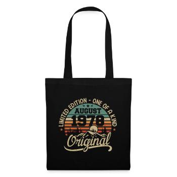 Août 1978 Cadeau D'anniversaire - Né en Août 1978 - Sac en tissu - noir - Devant